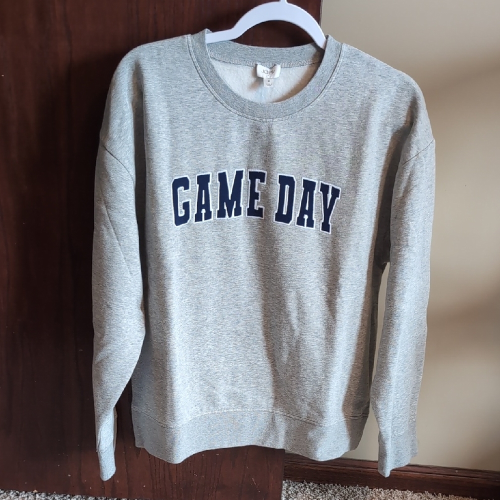 J. Crew Gray 'Game Day' Women's Sweatshirt